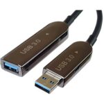PremiumCord USB3.2 + 2.0 optikai AOC hosszabbító kábel A/Male – A/Female 10 m