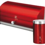 BerlingerHaus Burgundy Metallic Line Kenyértartó + tárolóedény szett, 4 db