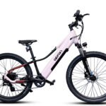 Olpran 26″ E-MTB Pluma rózsaszín/fekete/piros