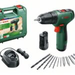 Bosch 06039D3007 EasyDrill 1200 akkus fúró-csavarozó + fúrószár- és bitkészlet + koffer (2 × 1,5 Ah)