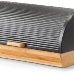ZELLER Bambusz, fekete, fedéllel, 39 × 27 × 19 cm