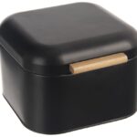 ORION BLACK – 21,5 × 20 × 14cm, bádog/bambusz