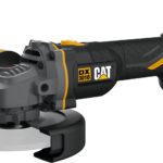 CAT 1DX3010B sarokcsiszoló, akkus, 8V, Brushless, 125mm, akku nélkül