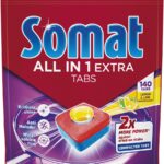 SOMAT All in One Extra Lemon, 140 db