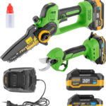 Procraft PKA35Li akkus kézi fűrész + ES25Li ágvágó olló szett Pa168set (1 × 4 Ah + 1 × 2