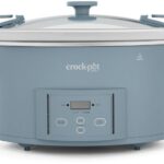 CrockPot lassúfőző, 6,6 l, kék, digitális, kijelző