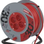 EMOS PVC Hosszabbító kábel dobon – 4 aljzat, 30 m, 1 mm2
