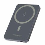 Swissten Power Bank Fusion 5000mAh Apple Watch töltéssel (MagSafe kompatibilis) Ezüst